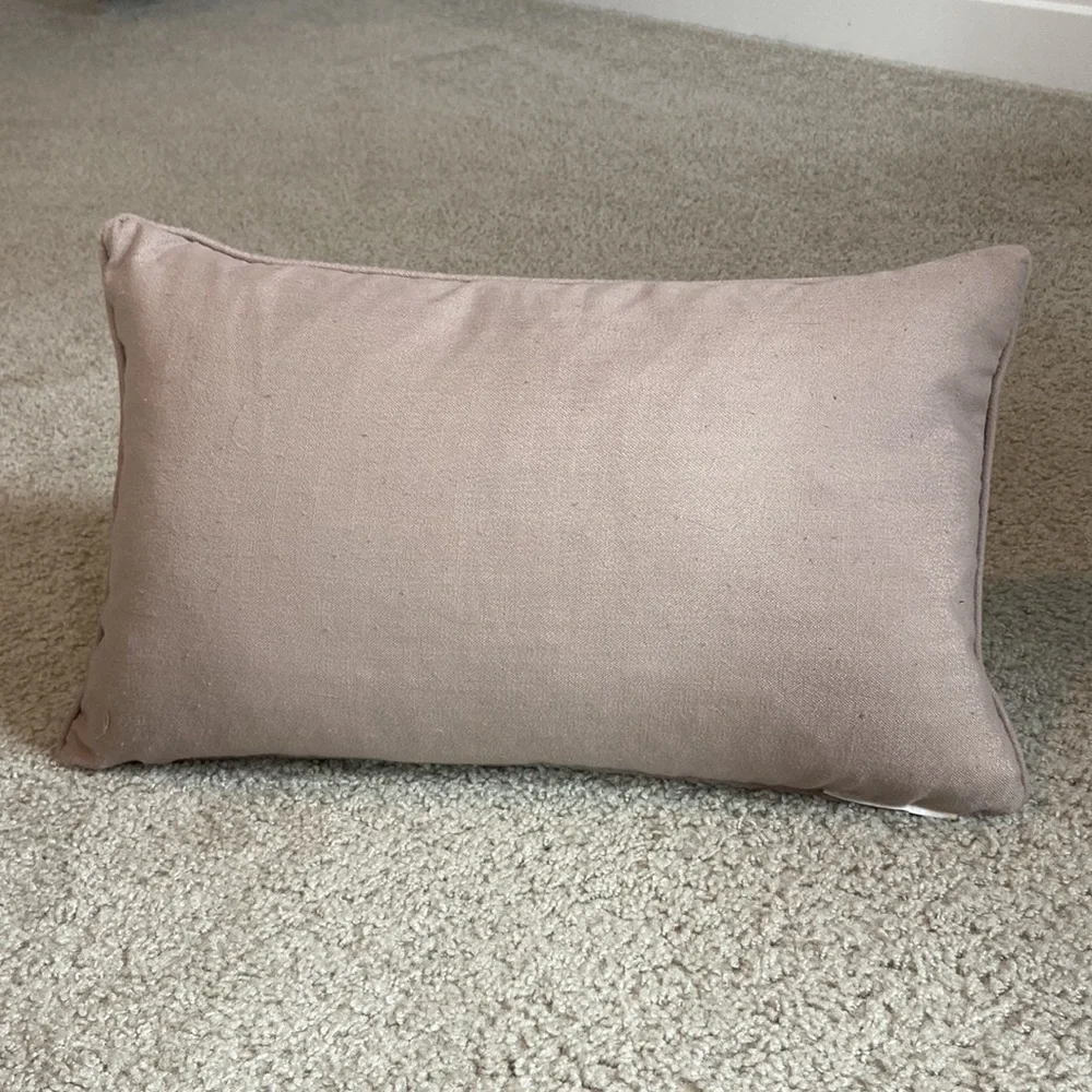Gold Accent Studded Throw Pillow Metallic